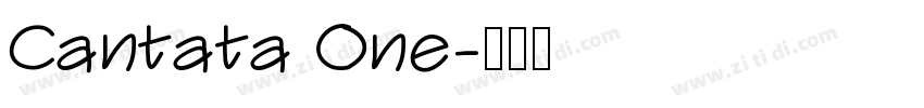 Cantata One字体转换
